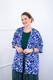 Kimono Brasil – Oversized com Manga Ampla em Crepe