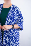 Kimono Brasil – Oversized com Manga Ampla em Crepe