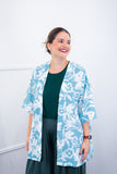 Kimono Brasil – Oversized com Manga Ampla em Crepe