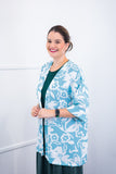 Kimono Brasil – Oversized com Manga Ampla em Crepe