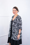 Kimono Brasil – Oversized com Manga Ampla em Crepe