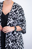 Kimono Brasil – Oversized com Manga Ampla em Crepe