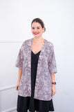 Kimono Brasil – Oversized com Manga Ampla em Crepe