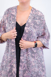 Kimono Brasil – Oversized com Manga Ampla em Crepe