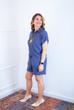 Conjunto Salvador - Bermudinha e Blusa em Linho Light