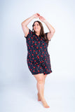 Conjunto de Pijama com Shorts Decote Canoa de Suede Milena