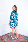 Conjunto Kimono Dora Oversized Estampado e Bermudinha em Crepinho