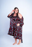 Robe de Cetim Amplo Charlotte