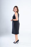 Vestido Malha Fria Regata Midi Sofia