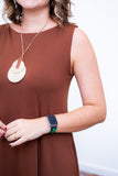 Vestido Malha Confort Regata Midi Sofia
