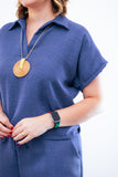 Conjunto Salvador - Bermudinha e Blusa em Linho Light
