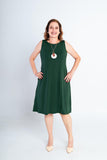 Vestido Malha Fria Regata Midi Sofia