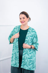 Kimono Brasil – Oversized com Manga Ampla em Crepe - Naguirre Shop