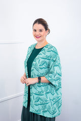 Kimono Brasil – Oversized com Manga Ampla em Crepe - Naguirre Shop