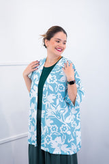 Kimono Brasil – Oversized com Manga Ampla em Crepe - Naguirre Shop
