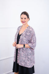 Kimono Brasil – Oversized com Manga Ampla em Crepe - Naguirre Shop