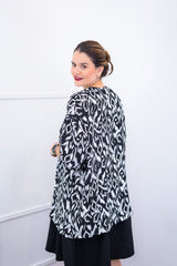 Kimono Brasil – Oversized com Manga Ampla em Crepe - Naguirre Shop