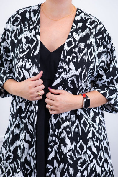 Kimono Brasil – Oversized com Manga Ampla em Crepe - Naguirre Shop