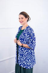 Kimono Brasil – Oversized com Manga Ampla em Crepe - Naguirre Shop