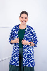 Kimono Brasil – Oversized com Manga Ampla em Crepe - Naguirre Shop