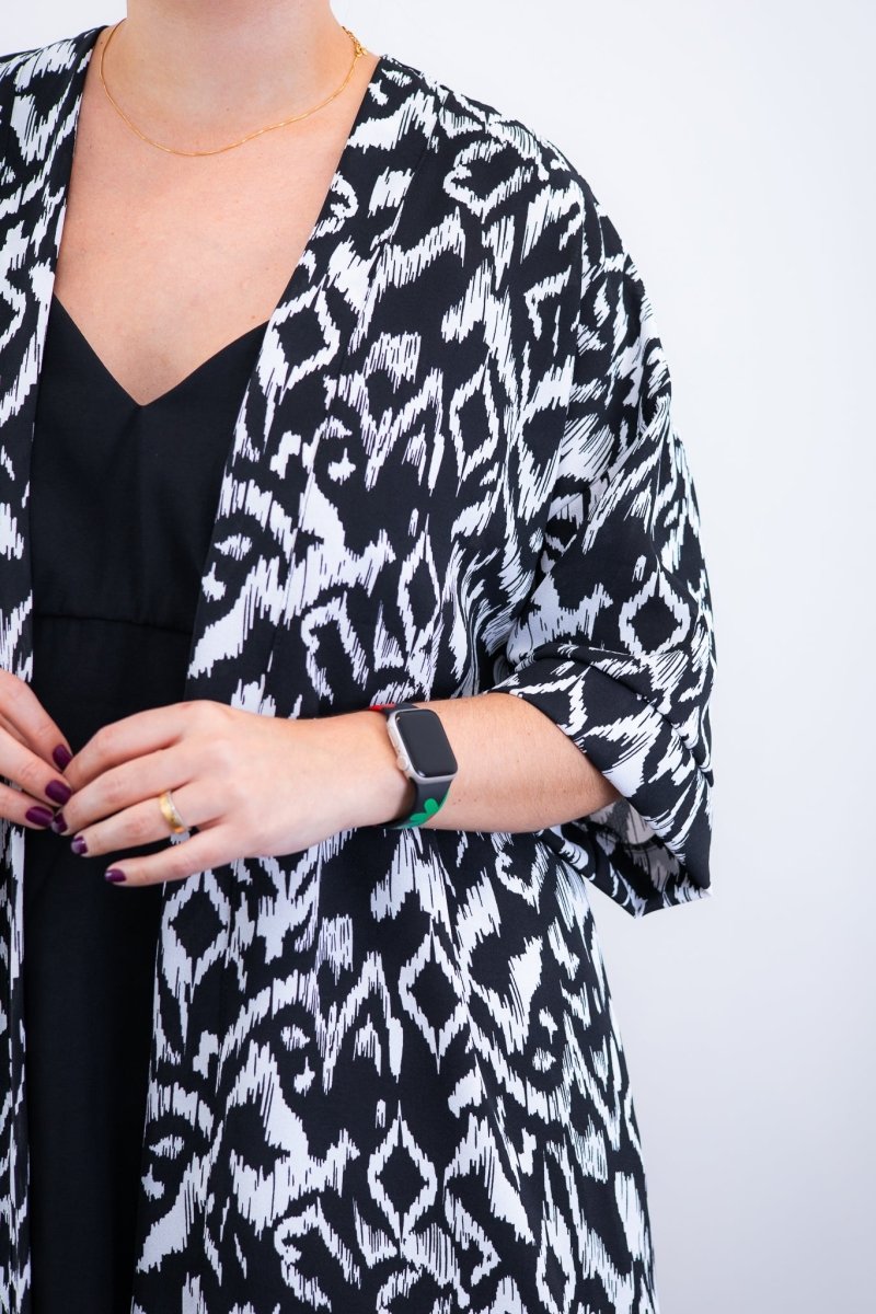 Kimono Brasil – Oversized com Manga Ampla em Crepe - Naguirre Shop