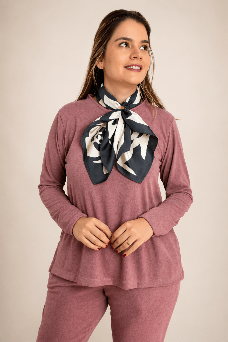 Lenço Pescoço com Anel - Naguirre Shop