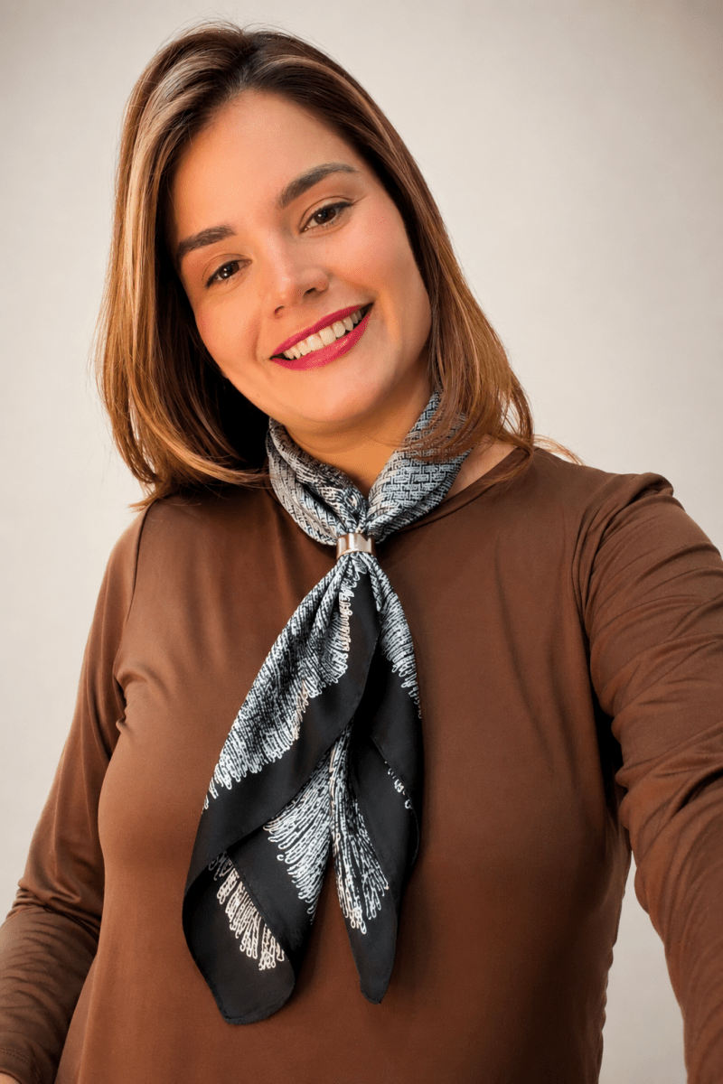 Lenço Pescoço com Anel - Naguirre Shop