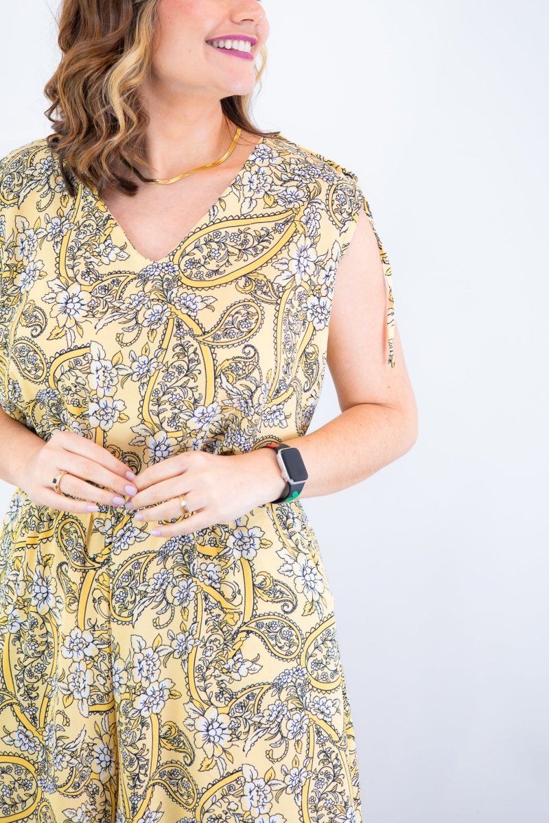 Macacão Caribe - Pantalona em Crepe com Decote V - Naguirre Shop