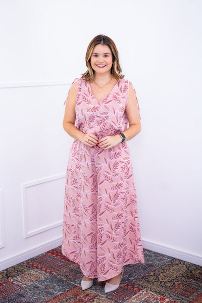 Macacão Caribe - Pantalona em Crepe com Decote V - Naguirre Shop