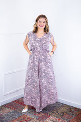 Macacão Caribe - Pantalona em Crepe com Decote V - Naguirre Shop