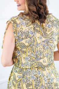 Macacão Caribe - Pantalona em Crepe com Decote V - Naguirre Shop