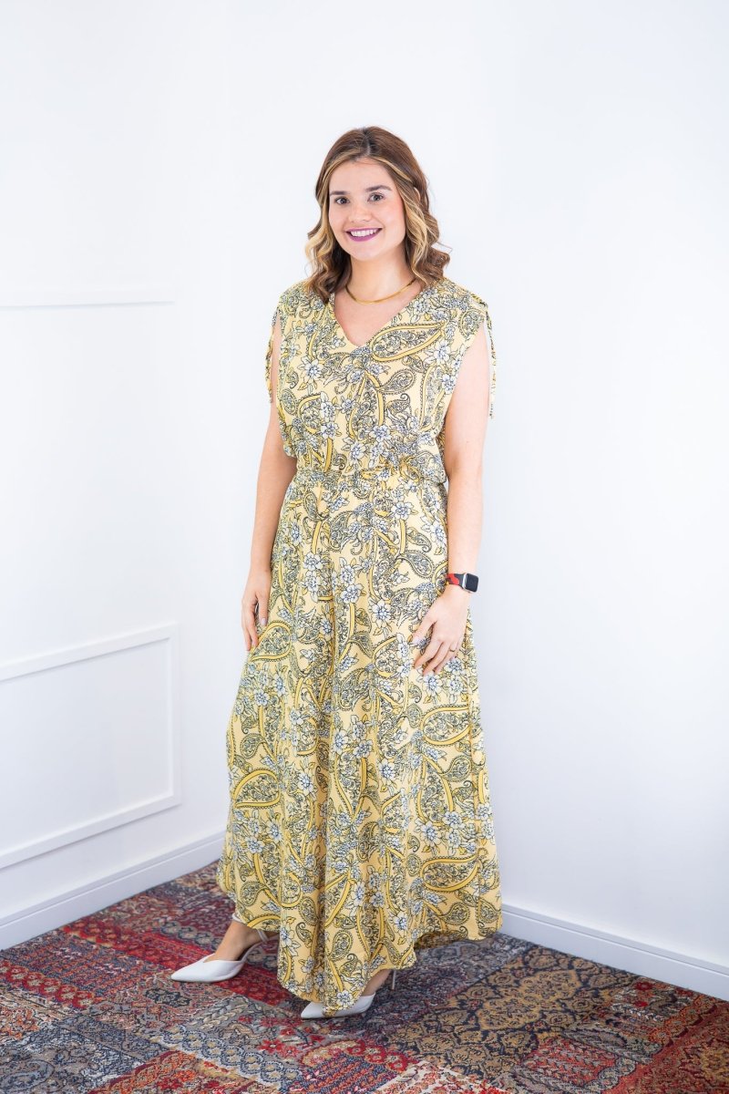 Macacão Caribe - Pantalona em Crepe com Decote V - Naguirre Shop