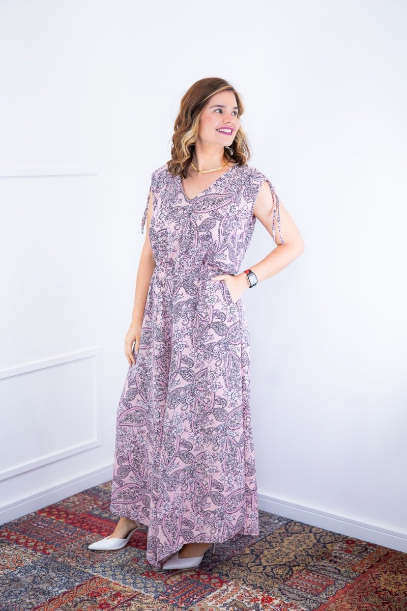 Macacão Caribe - Pantalona em Crepe com Decote V - Naguirre Shop