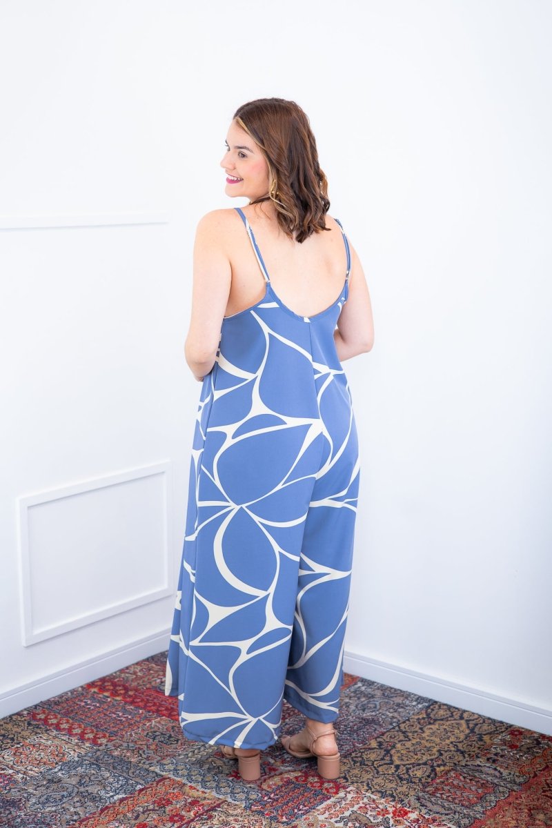 Macacão Grécia – Pantalona em Crepe com Alça Ajustável - Naguirre Shop