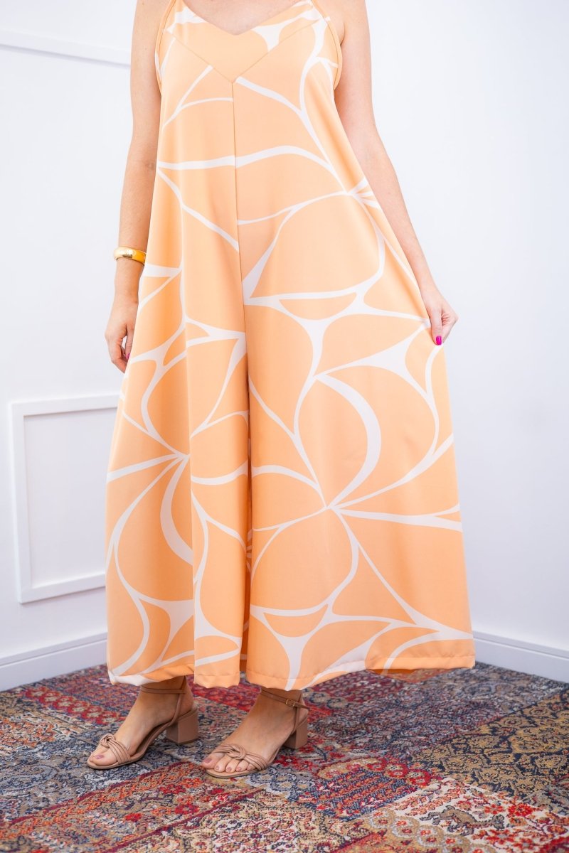 Macacão Grécia – Pantalona em Crepe com Alça Ajustável - Naguirre Shop