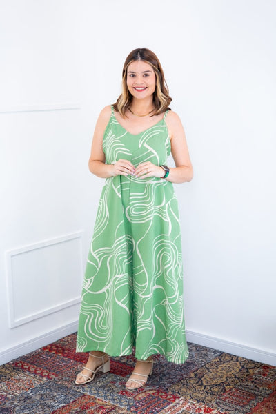 Macacão Grécia – Pantalona em Crepe com Alça Ajustável - Naguirre Shop