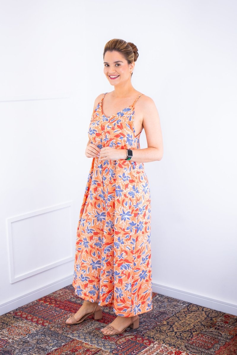 Macacão Grécia – Pantalona em Crepe com Alça Ajustável - Naguirre Shop