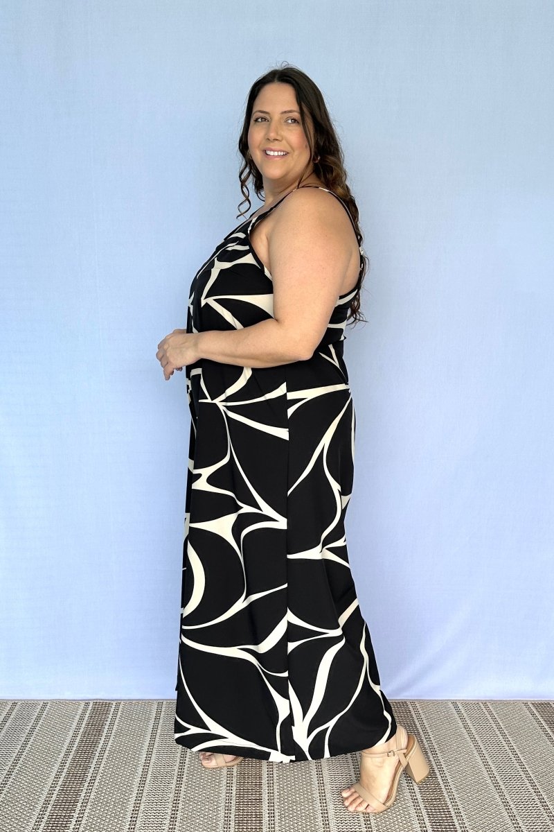 Macacão Grécia – Pantalona em Crepe com Alça Ajustável - Naguirre Shop