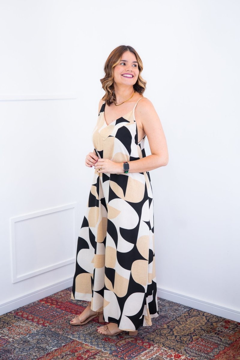 Macacão Grécia – Pantalona em Crepe com Alça Ajustável - Naguirre Shop