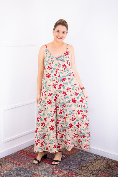 Macacão Grécia – Pantalona em Crepe com Alça Ajustável - Naguirre Shop