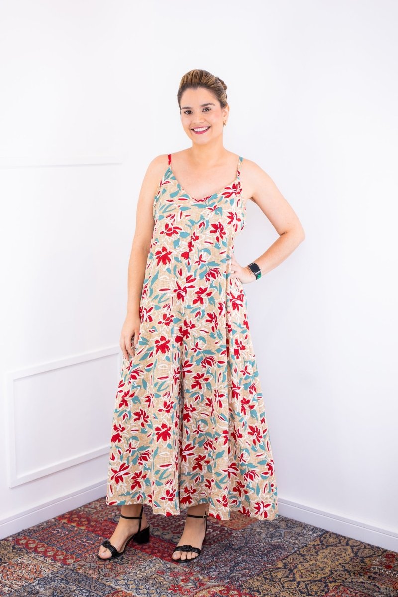 Macacão Grécia – Pantalona em Crepe com Alça Ajustável - Naguirre Shop