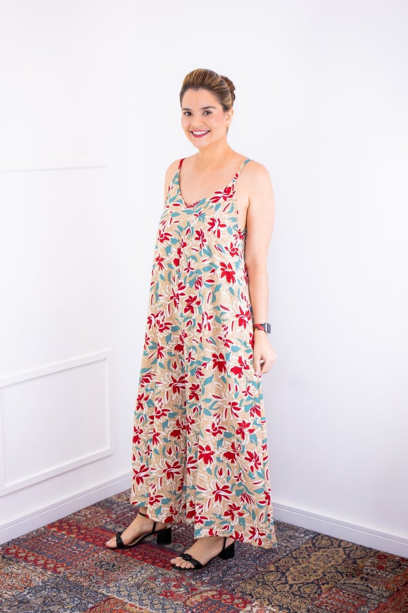 Macacão Grécia – Pantalona em Crepe com Alça Ajustável - Naguirre Shop