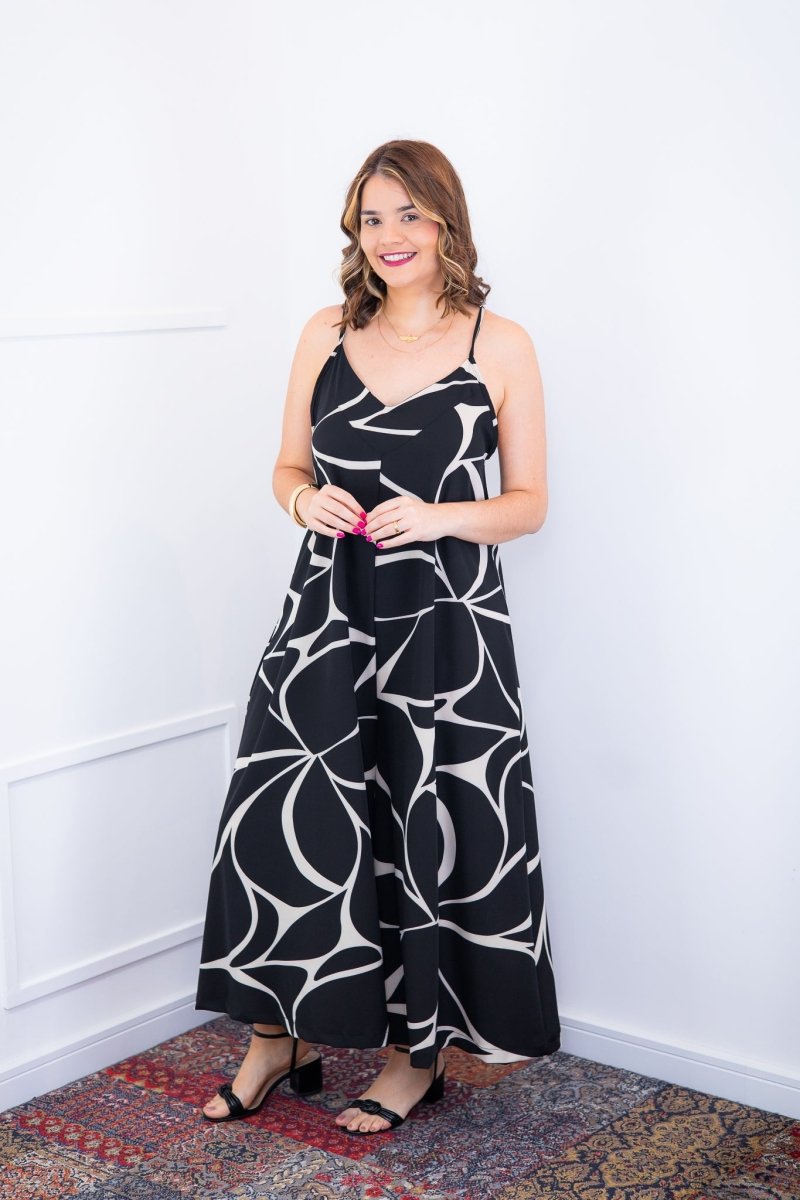 Macacão Grécia – Pantalona em Crepe com Alça Ajustável - Naguirre Shop