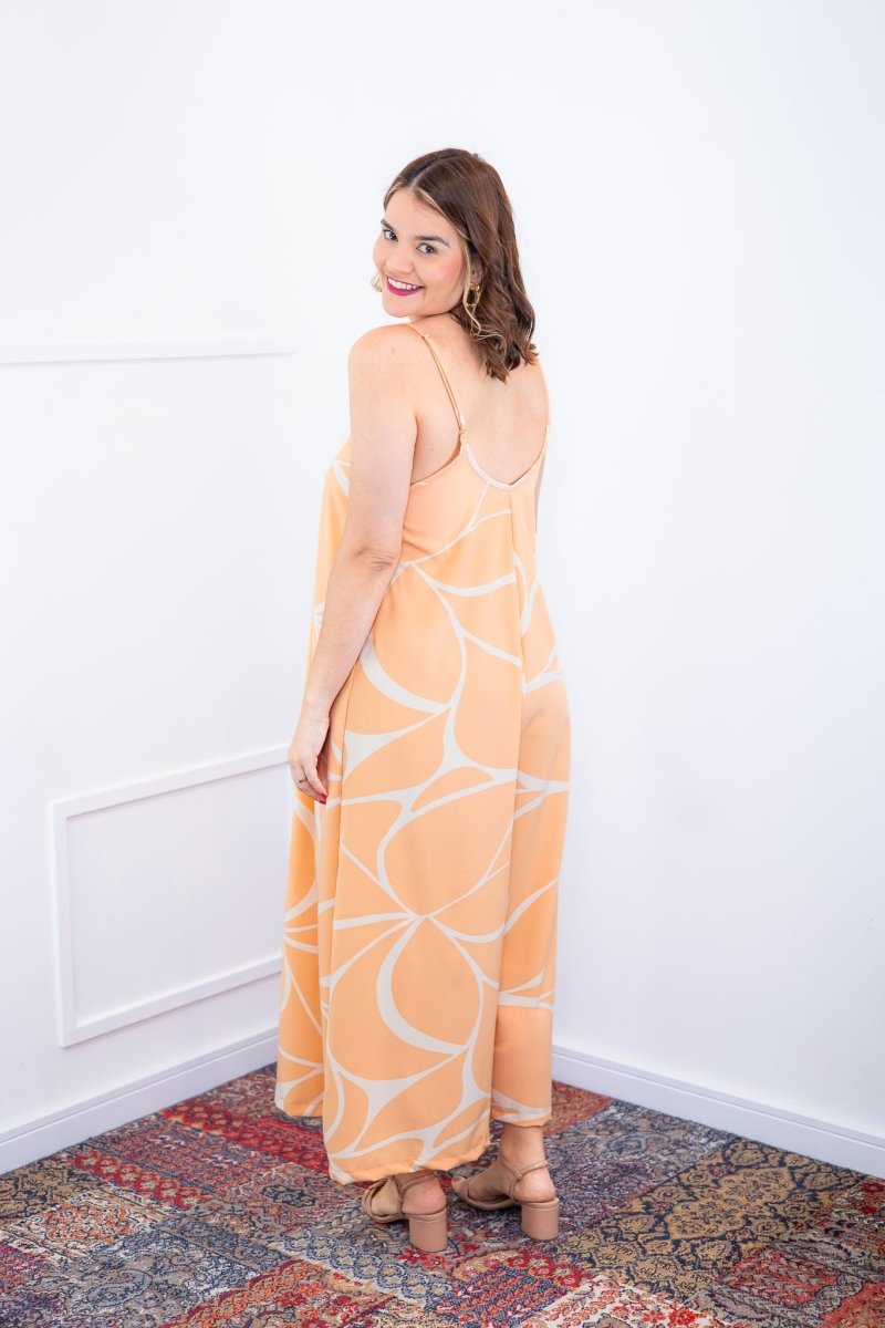 Macacão Grécia – Pantalona em Crepe com Alça Ajustável - Naguirre Shop