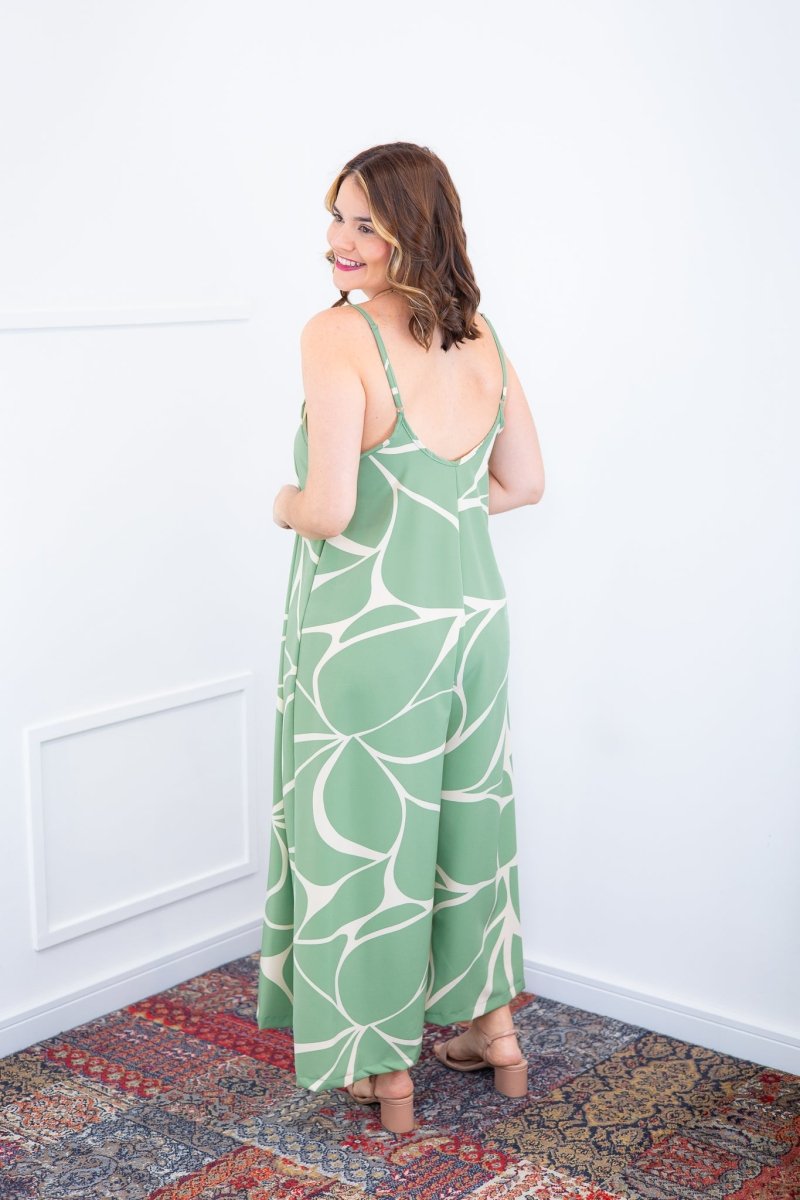 Macacão Grécia – Pantalona em Crepe com Alça Ajustável - Naguirre Shop