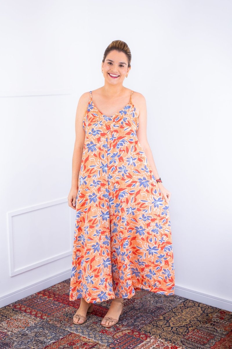 Macacão Grécia – Pantalona em Crepe com Alça Ajustável - Naguirre Shop