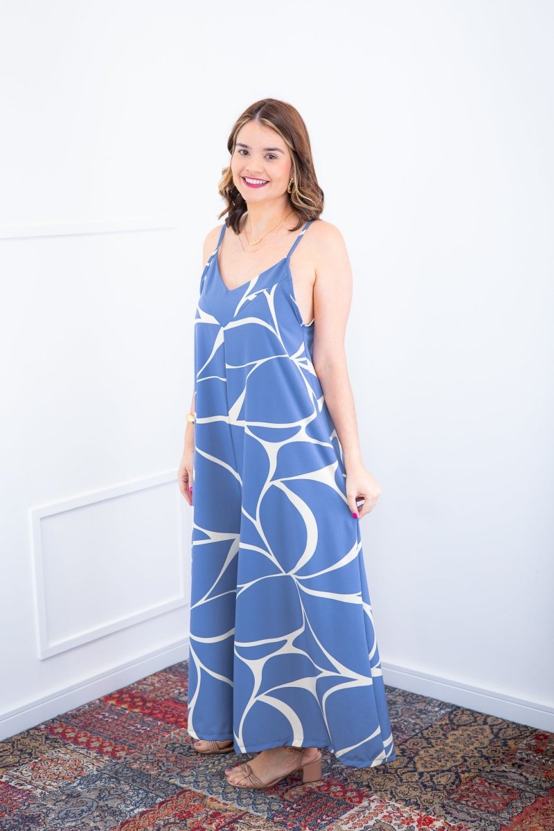 Macacão Grécia – Pantalona em Crepe com Alça Ajustável - Naguirre Shop