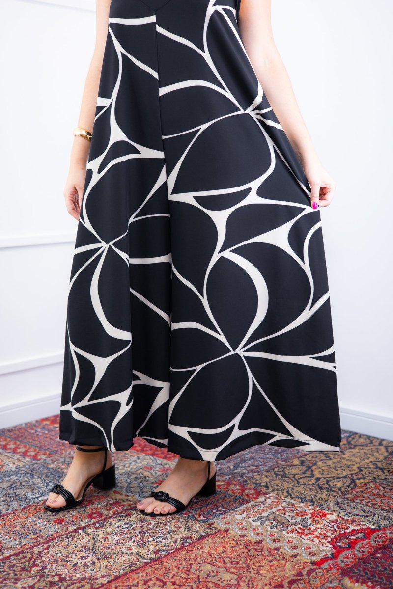 Macacão Grécia – Pantalona em Crepe com Alça Ajustável - Naguirre Shop