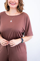 Macacão Isadora - Manga Japonesa com Calça Pantalona - Naguirre Shop