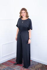 Macacão Isadora - Manga Japonesa com Calça Pantalona - Naguirre Shop